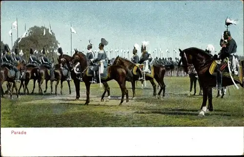 Ak Parade, Deutsches Militär, Feldübungen, Kavallerie, Kaiserreich