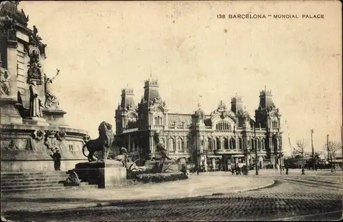 Ak Barcelona Katalonien Spanien, Mundial Palace