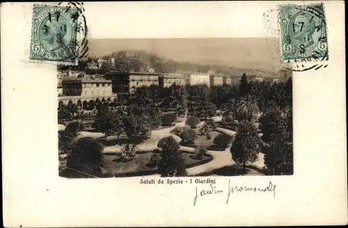 Ak La Spezia Liguria, Giardini