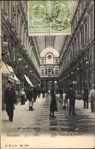 Ak Bruxelles Brüssel, Les Galeries St. Hubert