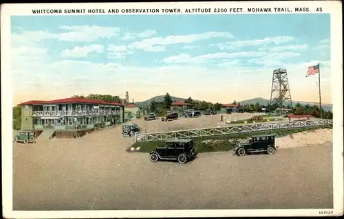 Ak Mohawk Trail Massachusetts USA, Whitcomb Summit Hotel and Observation Tower