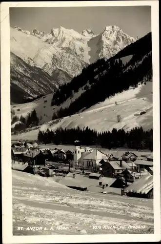 Ak St. Anton am Arlberg Tirol Österreich, Ort im Winter