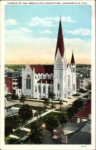 Ak Jacksonville Florida USA, Church of the Immaculate Conception