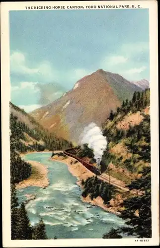 Ak British Columbia Kanada, The kicking horse canyon, Yoho National Park