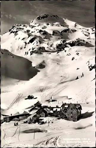 Ak Obertauern in Salzburg, Hotel Seekarhaus, Wintermotiv