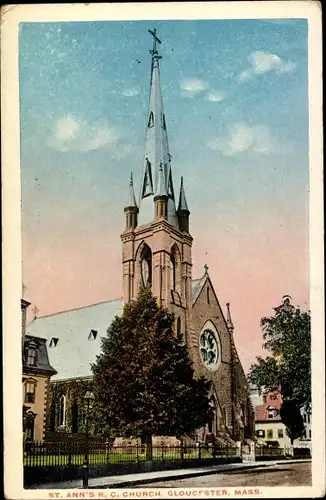 Ak Gloucester Massachusetts USA, St. Ann's R. C. Church