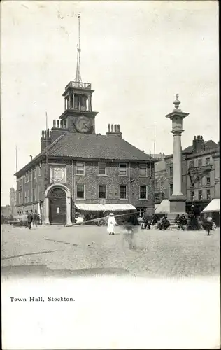 Ak Stockton on Tees Durham England, Town Hall