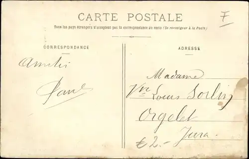 Ak Tarare Rhône, Vue generale et Viaduc