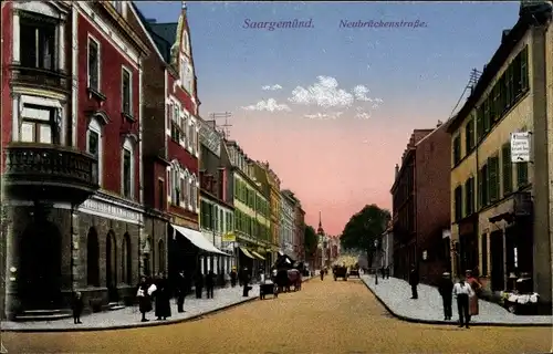 Ak Saargemünd Sarreguemines Lothringen Moselle, Neubrückenstraße