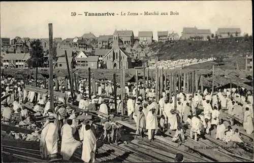 Ak Antananarivo Tananarive Madagaskar, Le Zoma, Marché aux Bois