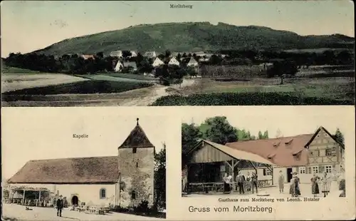 Ak Moritzberg Röthenbach an der Pegnitz in Mittelfranken, Gasthaus zum Moritzberg, Kapelle
