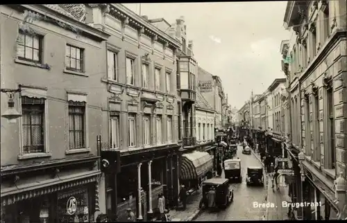 Ak Breda Nordbrabant Niederlande, Brugstraat