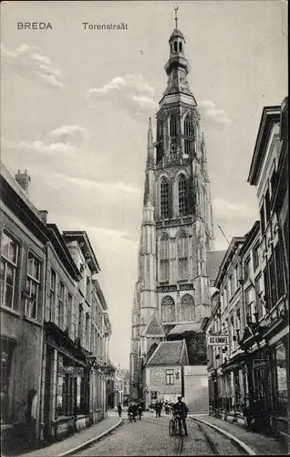 Ak Breda Nordbrabant Niederlande, Torenstraat