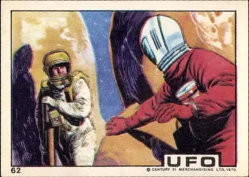 Sammelbild Fernsehserie UFO Nr. 62, 1970