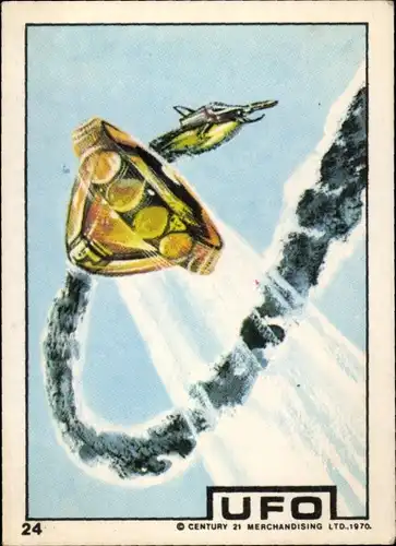 Sammelbild Fernsehserie UFO Nr. 24, 1970