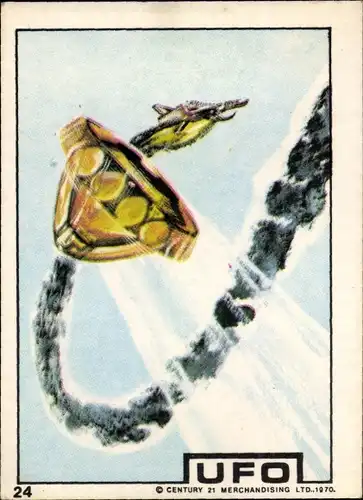 Sammelbild Fernsehserie UFO Nr. 24, 1970