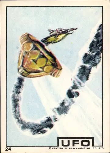 Sammelbild Fernsehserie UFO Nr. 24, 1970