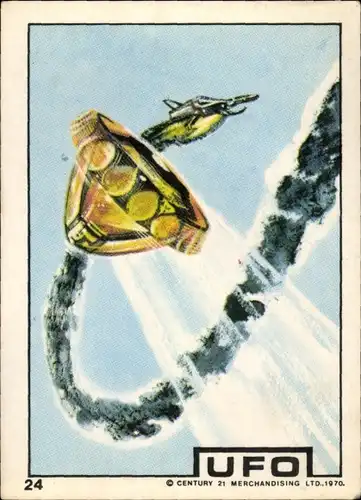 Sammelbild Fernsehserie UFO Nr. 24, 1970