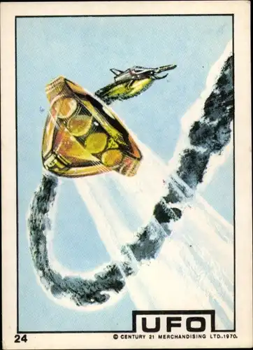 Sammelbild Fernsehserie UFO Nr. 24, 1970