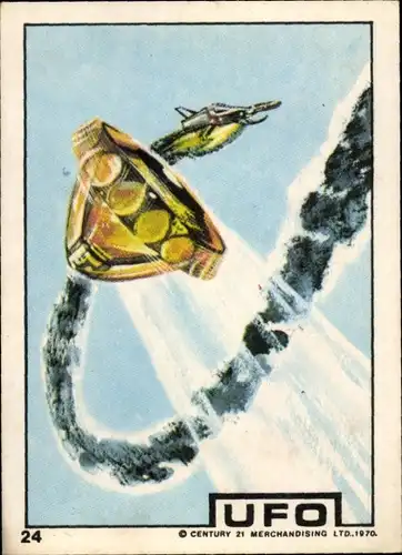 Sammelbild Fernsehserie UFO Nr. 24, 1970