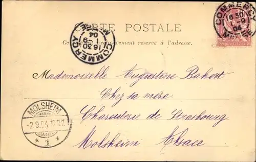 Ak Commercy Lothringen Meuse, la Gare, Gleisansicht