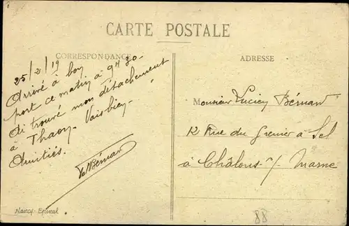 Ak Thaon les Vosges, Nouvelle Gare