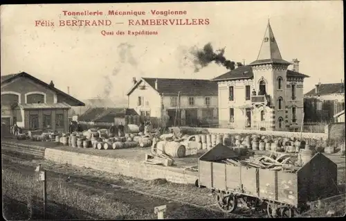 Ak Rambervillers Vosges, Quai des Expeditions