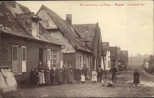 Ak Mayot Aisne, La Grande Rue