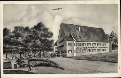 Ak Valley Oberbayern, Valley Gastwirtschaft