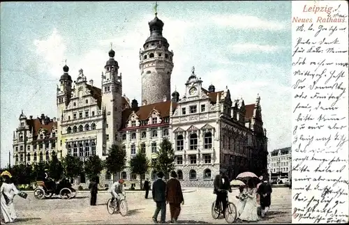 Ak Leipzig in Sachsen, Neues Rathaus