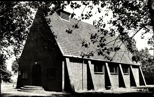 Ak Klazienaveen Drenthe, Vrijzinnige Herv. Kerk