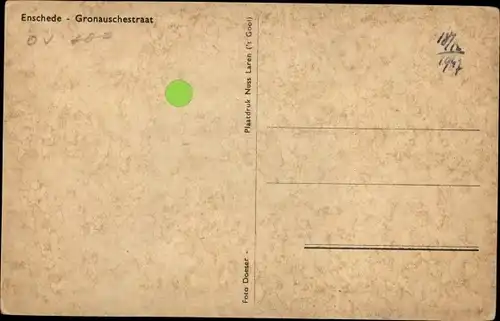 Ak Enschede Overijssel Niederlande, Gronauschestraat