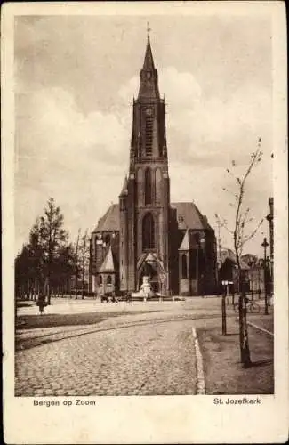 Ak Bergen op Zoom Nordbrabant Niederlande, St. Jozefkerk