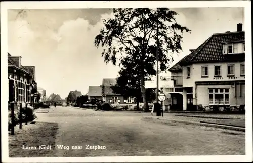 Ak Laren Gelderland Niederlande, Weg naar Zutphen, Hotel