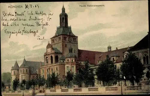 Ak München, Neues Nationalmuseum