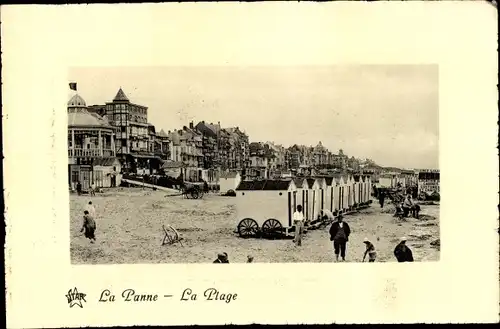 Ak La Panne De Panne Westflandern, La Plage