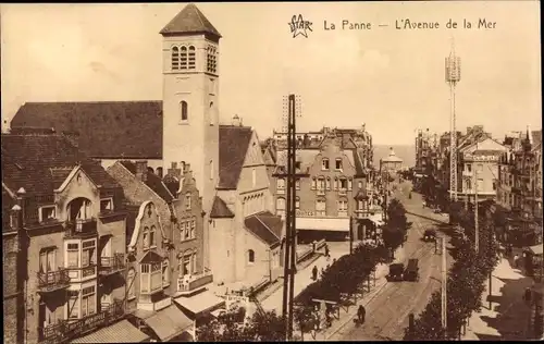 Ak La Panne De Panne Westflandern, Avenue de la Mer