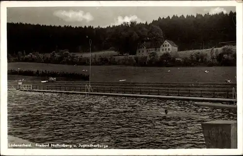 Ak Lüdenscheid im Märkischen Kreis, Freibad Noltenberg und Jugendherberge