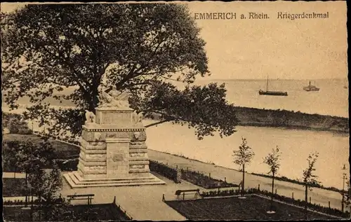 Ak Emmerich am Niederrhein, Kriegerdenkmal