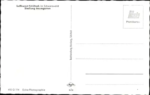 Ak Schiltach im Schwarzwald, Siedlung Baumgarten
