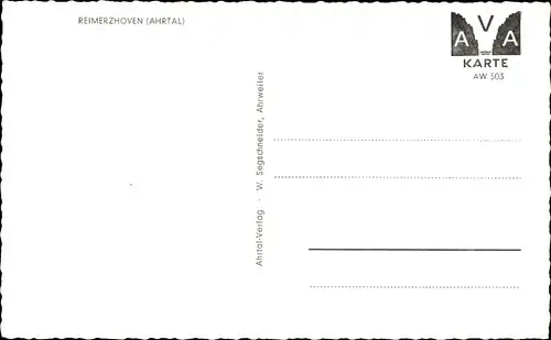 Ak Reimerzhoven Altenahr im Ahrtal, Panorama
