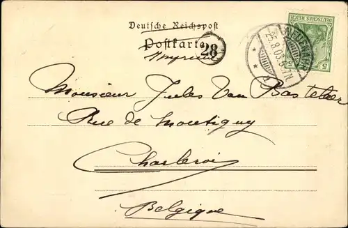 Ak Heidelberg am Neckar, Panorama, Brücke