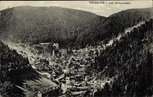 Ak Triberg im Schwarzwald, Panorama, Tal