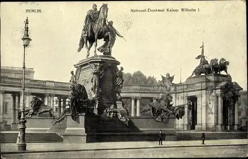 Ak Berlin Mitte, National Denkmal Kaiser WIlhelm I