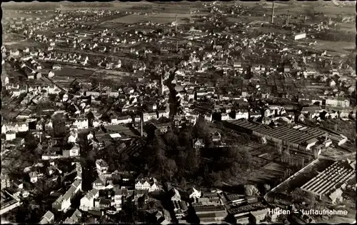 Ak Hilden im Rheinland, Luftaufnahme