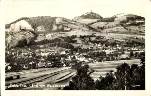 Ak Kahla in Thüringen, Blick vom Walpersberg