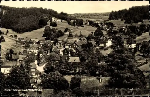 Ak Stützerbach Ilmenau Thüringer Wald, Panorama vom Ort