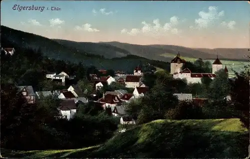 Ak Elgersburg in Thüringen, Panorama