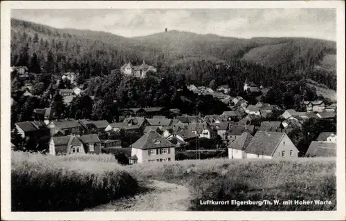 Ak Elgersburg in Thüringen, Panorama mit Hoher Warte