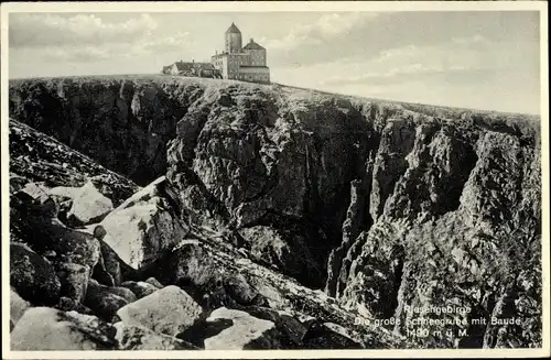 Ak Schlesien, Riesengebirge, Schneegrubenbaude, Schronisko nad Śnieżnymi Kotłami